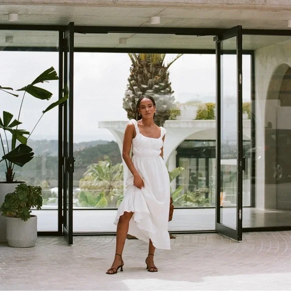 Sabo Skirt Fabi 100% Cotton White Dress, XS - Picture 5 of 10